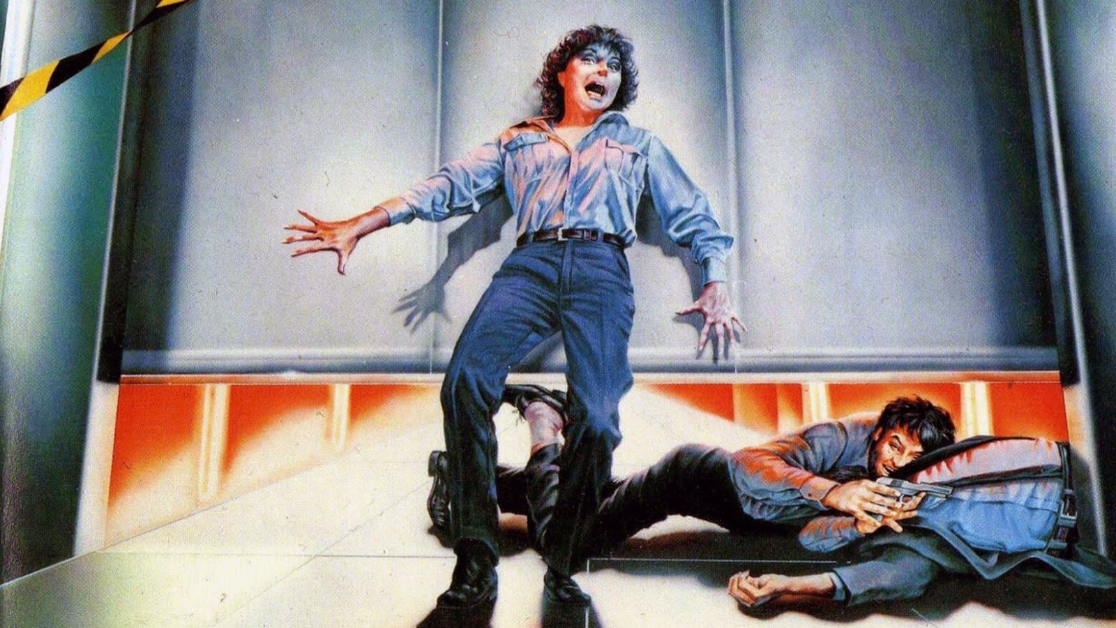 Warning Sign Backdrop