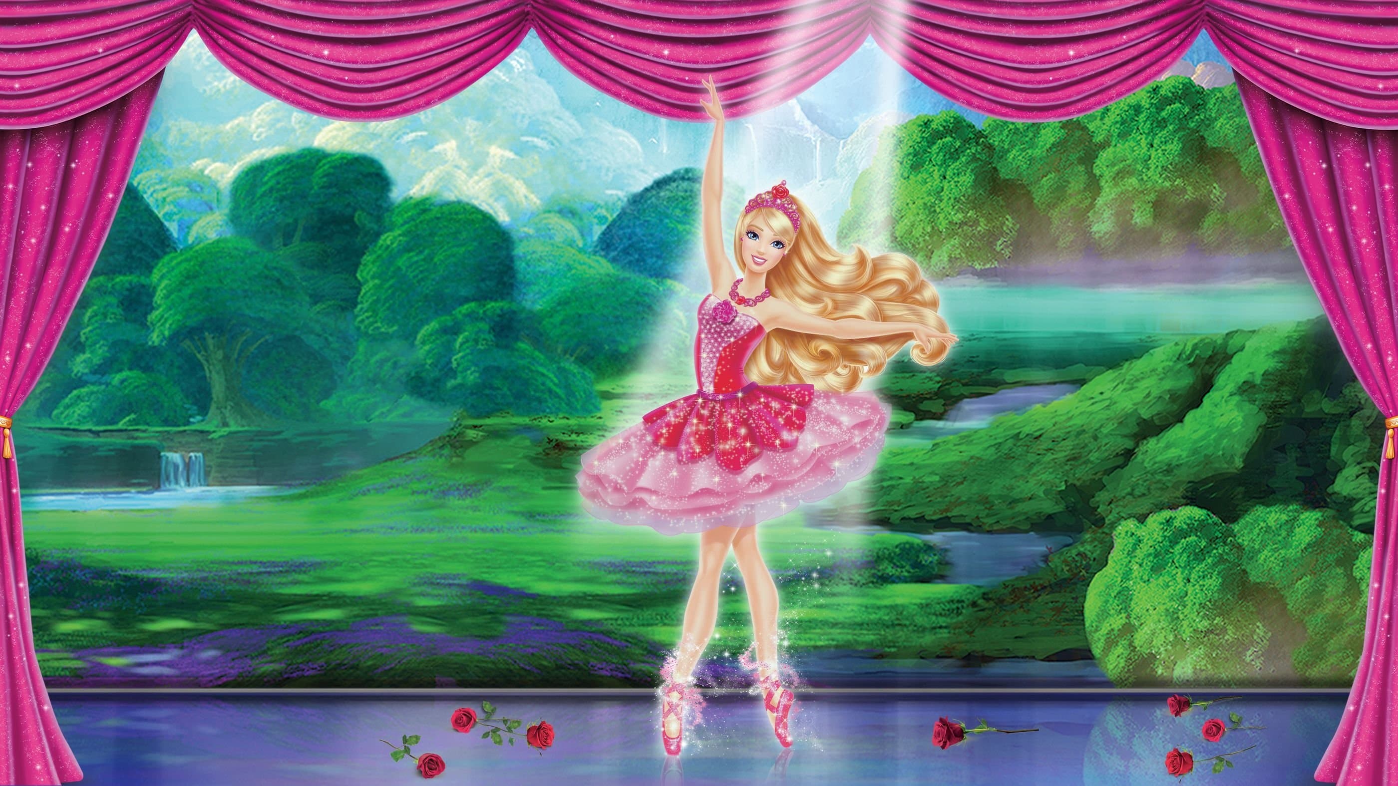 Barbie in the Pink Shoes Backdrop