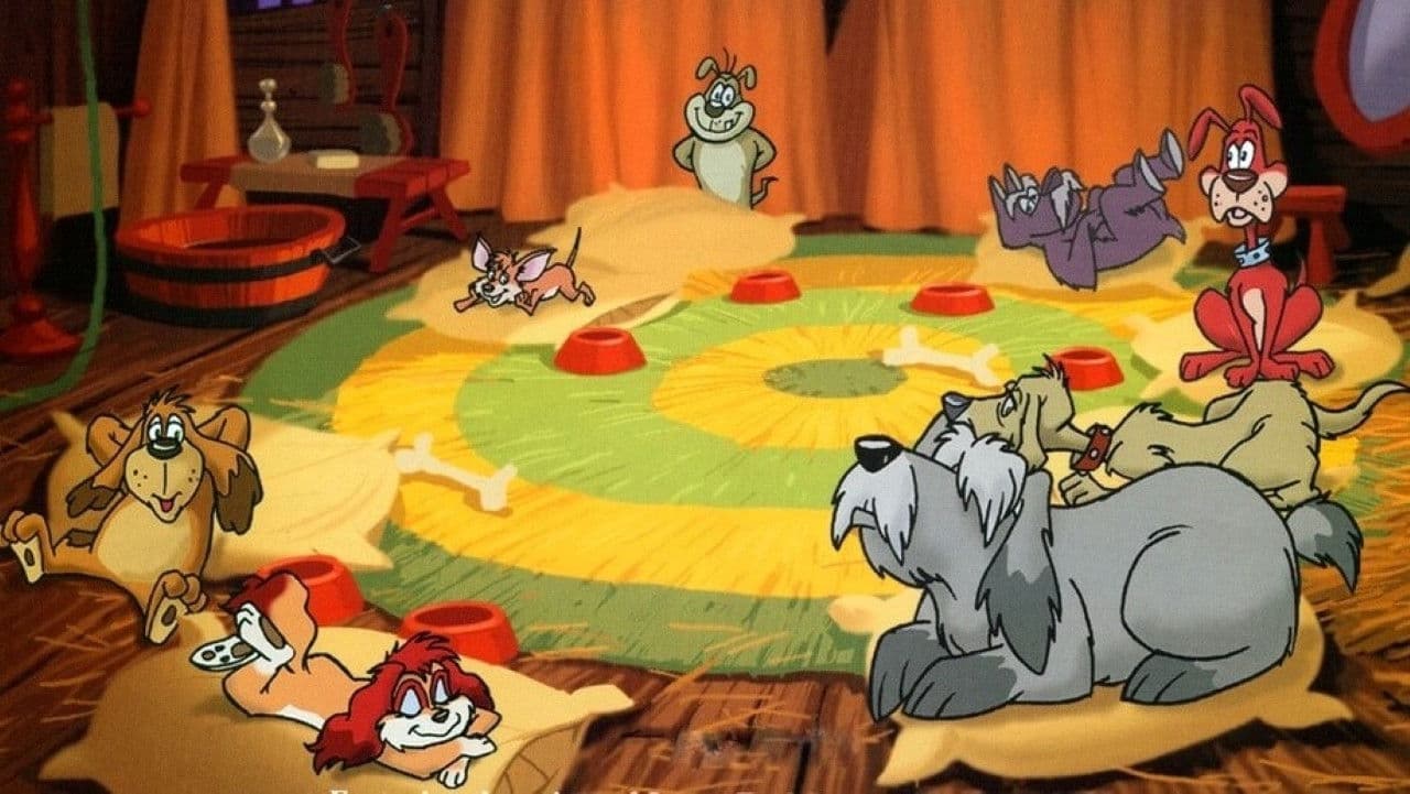 Nine Dog Christmas Backdrop