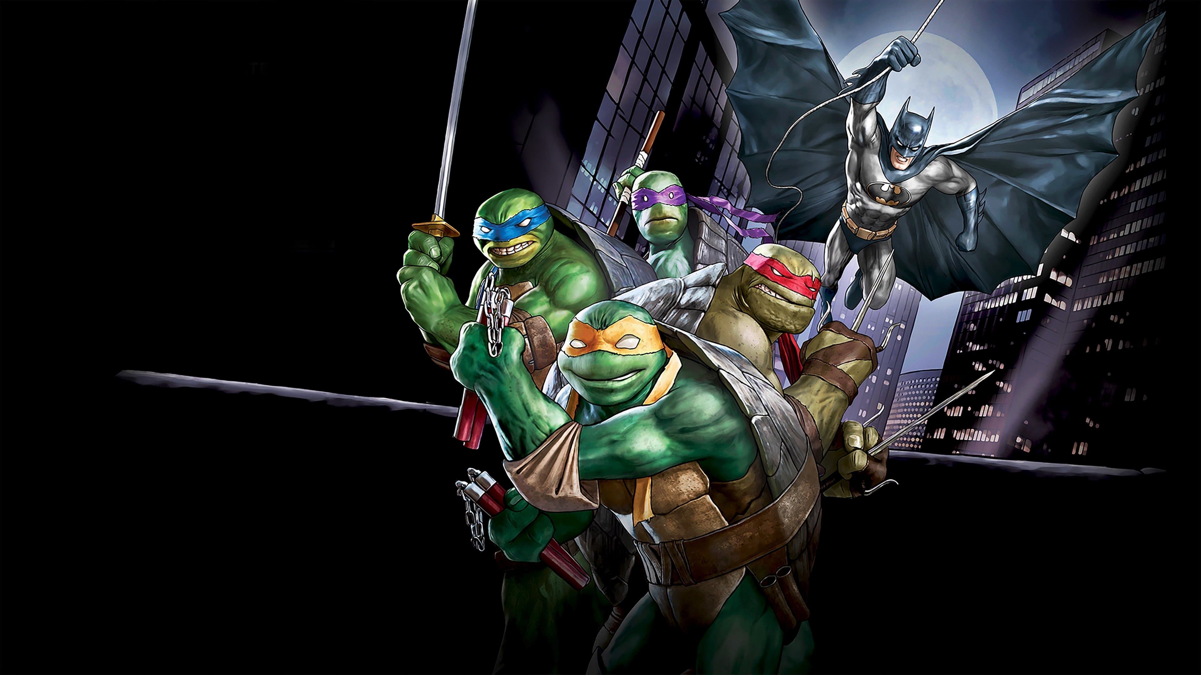 Batman vs Teenage Mutant Ninja Turtles Backdrop