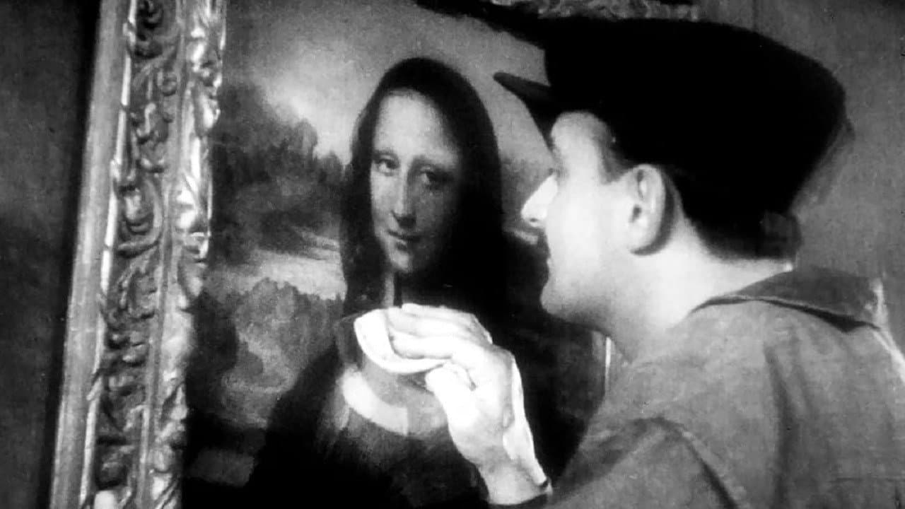 The Theft of the Mona Lisa Backdrop