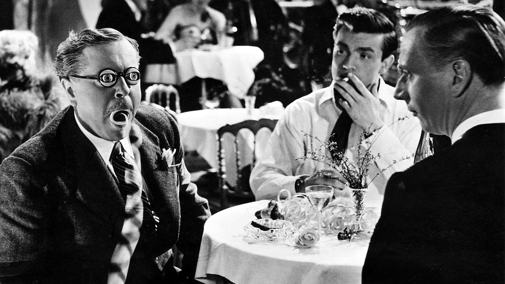 Three Men in the Snow Backdrop