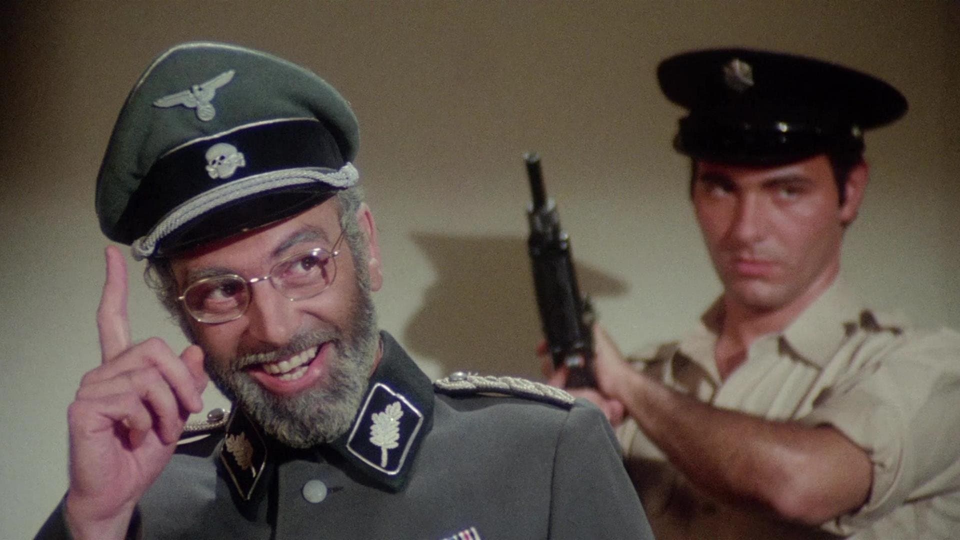 The Man in the Glass Booth Backdrop